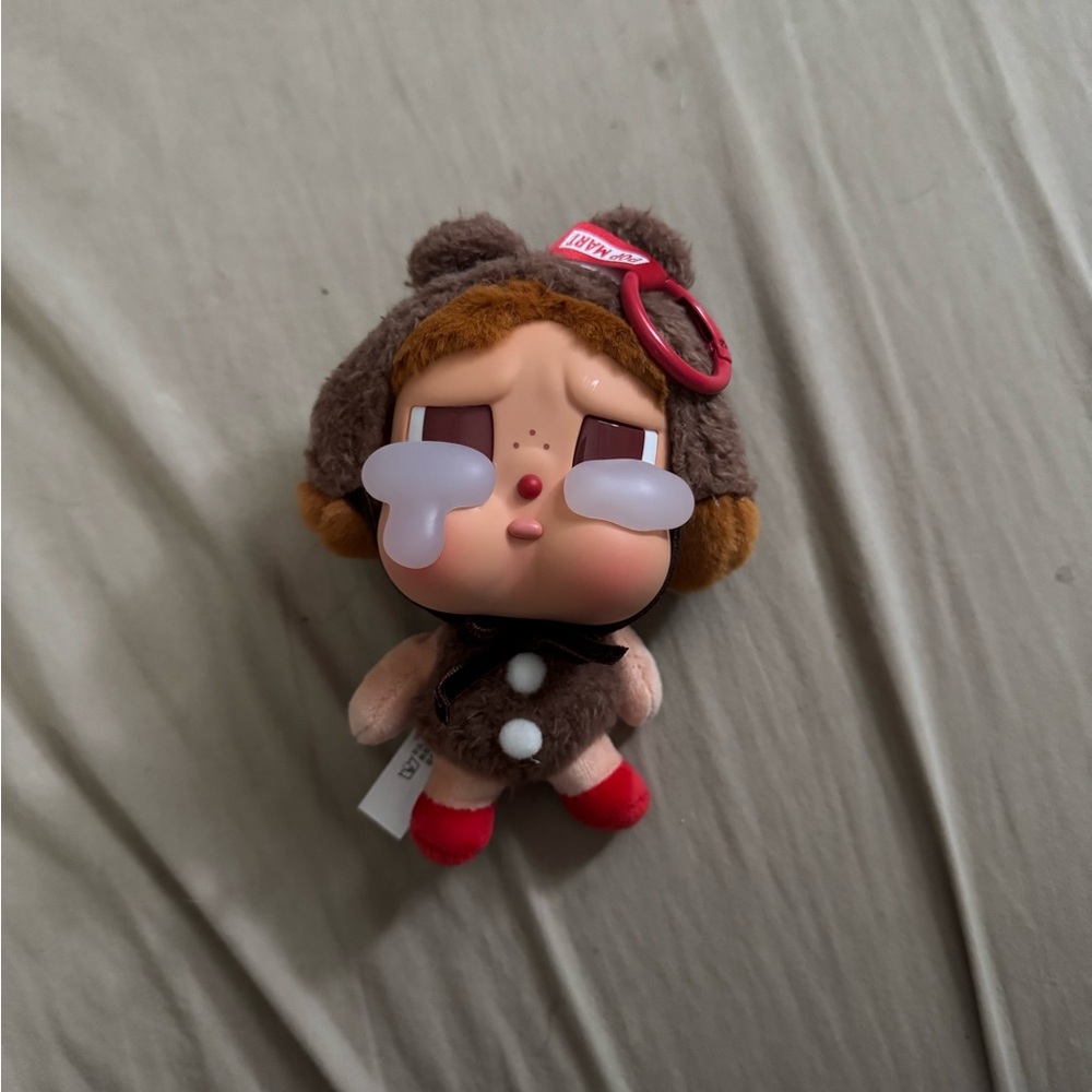 Cute Brown and Red Stuffed Animal Toy